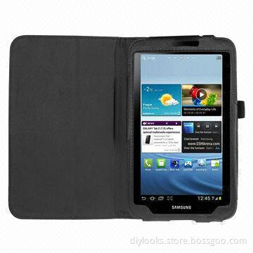 Hot Selling Leather Case with Holder for Samsung Galaxy Tab 3